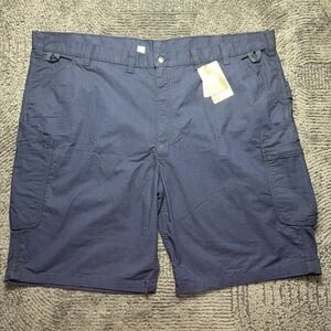 Carhartt Force Broxton Cargo Shorts Men's Size 50 Navy Ripstop Work Utility NWT